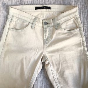 J Brand cropped low-rise jeans bleached out rinse